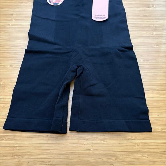 Shapermint Black Medium Large High Waisted Shaper Shorts 55021 Shapewear Light - Picture 4 of 9